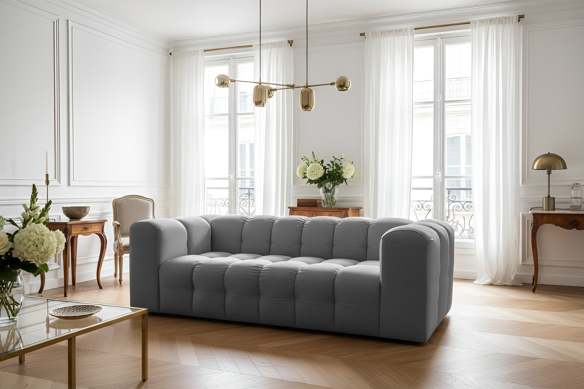 Baloo 3-Sitzer Sofa Grau Tiffany 16
